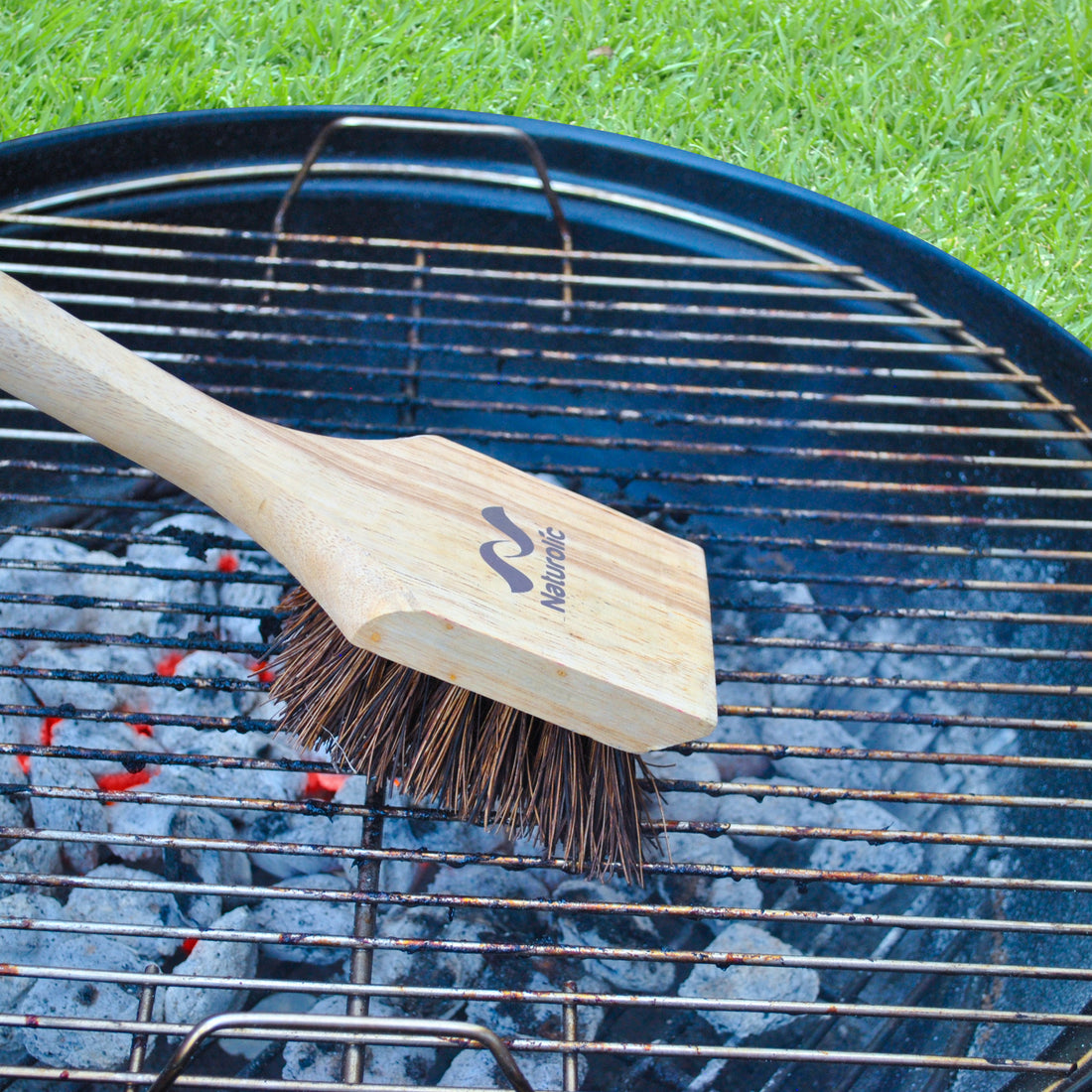 Wooden Grill Brush and Scraper