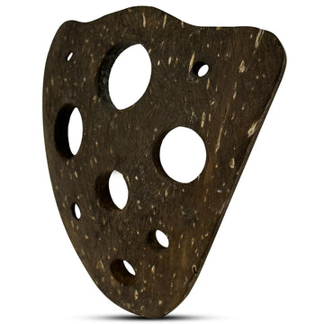 Herb Stripper Tool – Coconut Shell, 9 Hole Leaf Stripper