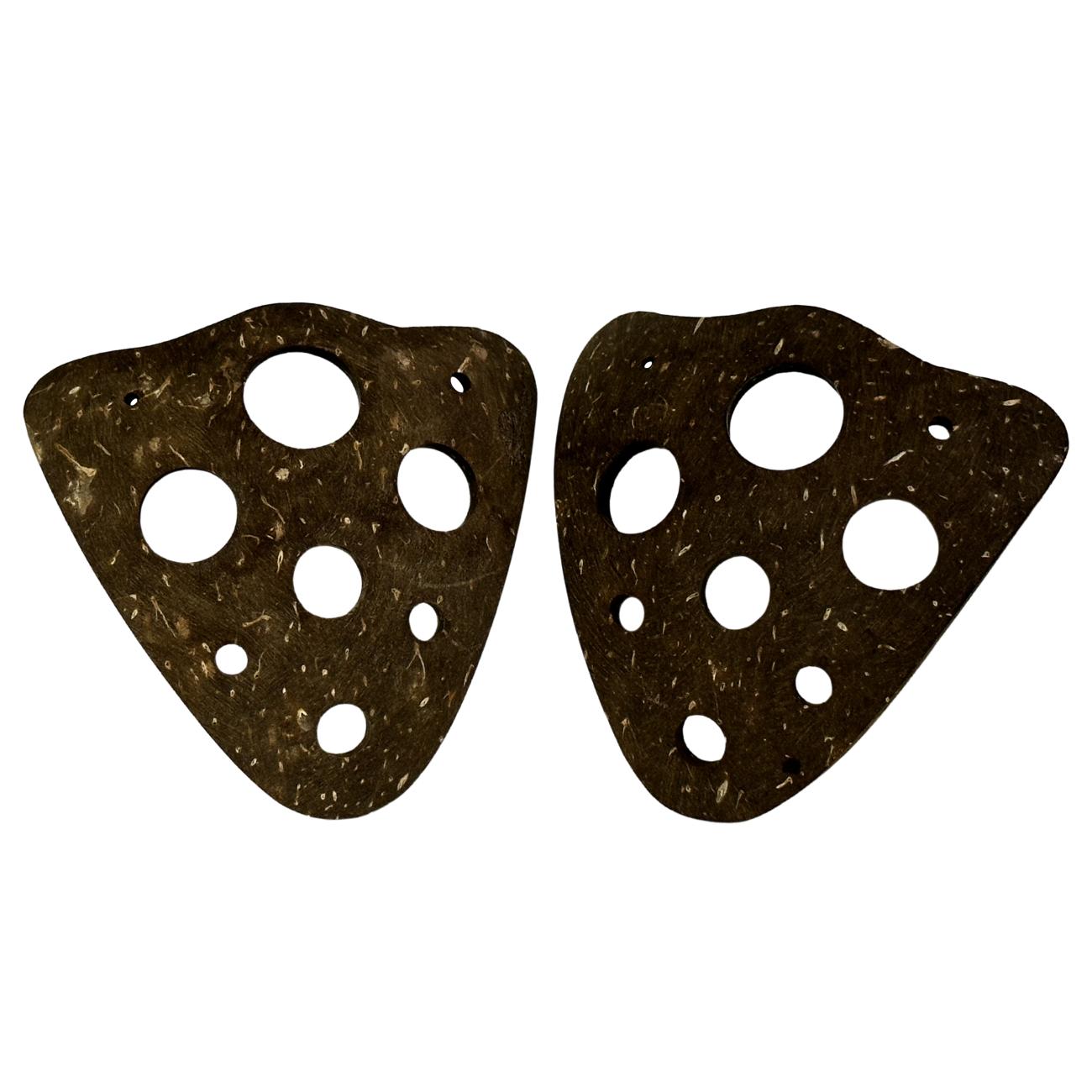 Herb Stripper Tool – Coconut Shell, 9 Hole Leaf Stripper