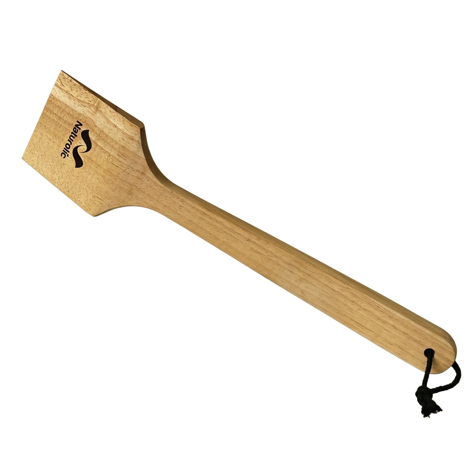 Wooden Grill Scraper 18 Inch | Rubberwood Bristle-Free Cleaner