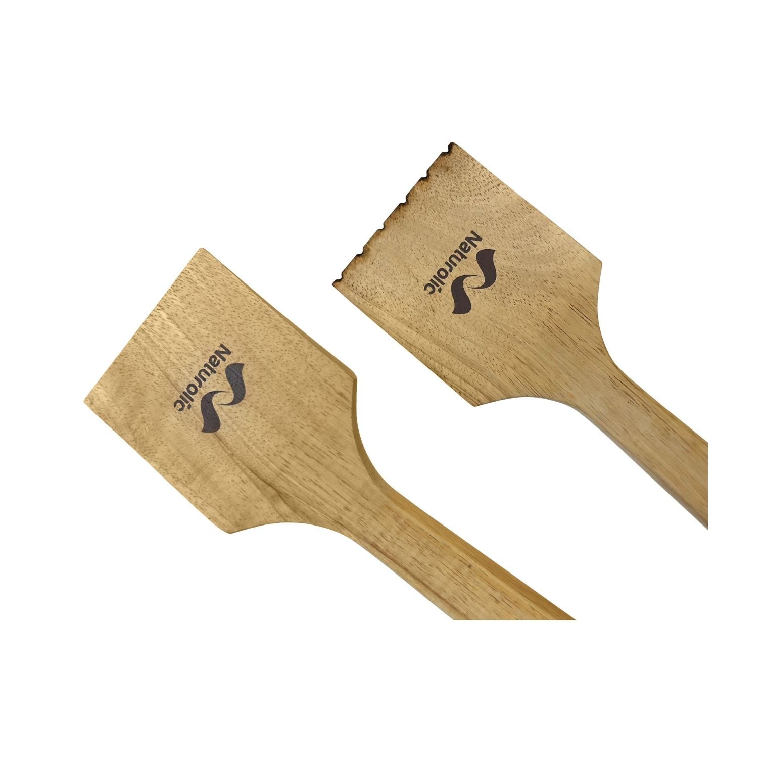 Wooden Grill Scraper 18 Inch | Rubberwood Bristle-Free Cleaner