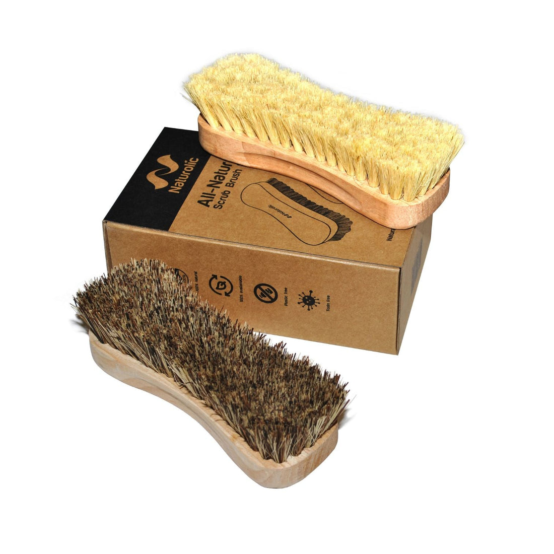 Wooden Scrub Brush - Tampico & Palmyra - Naturolic